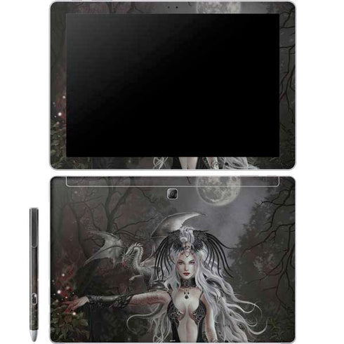Gothic Princess with Silver Dragon by Nene Thomas Galaxy Book 12in Skin
